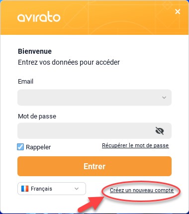 Créer un nouveau compte